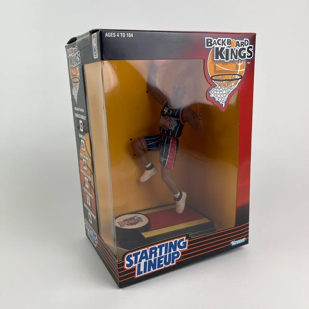 Starting Lineup Houston Rockets Charles  Barkley Figure NBA 1997 Backboard King